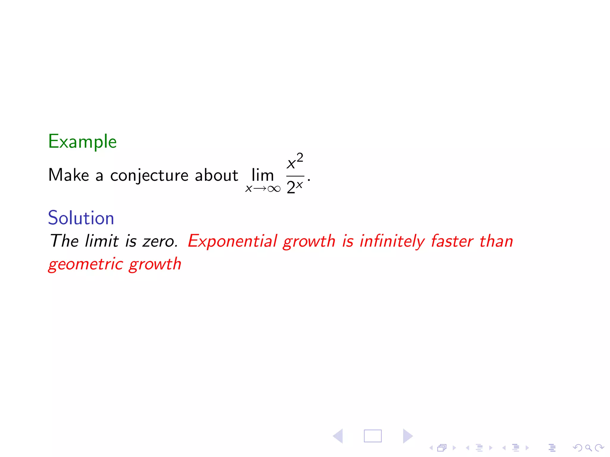 Lesson 7: Limits at Infinity