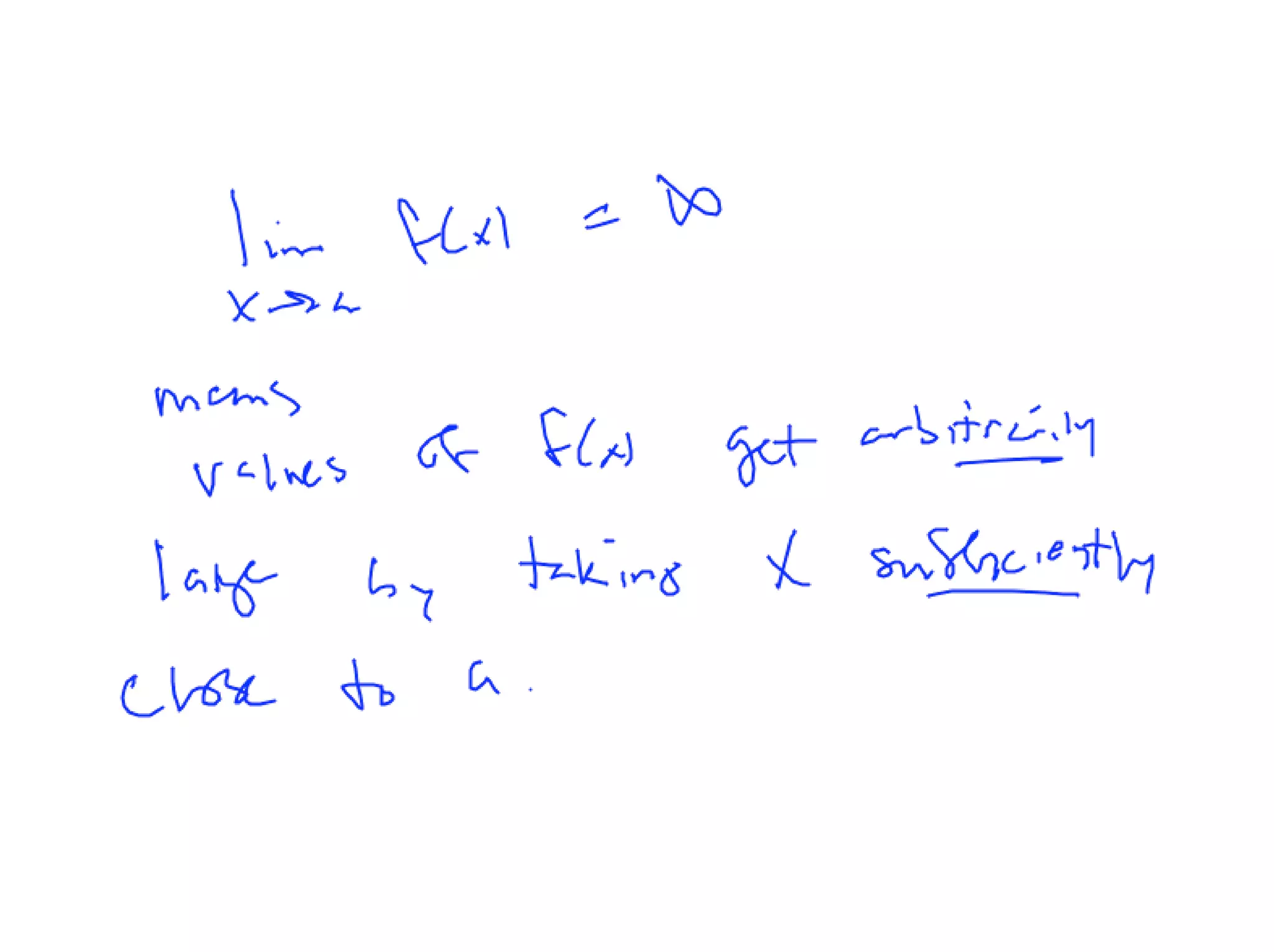 Lesson 7: Limits at Infinity