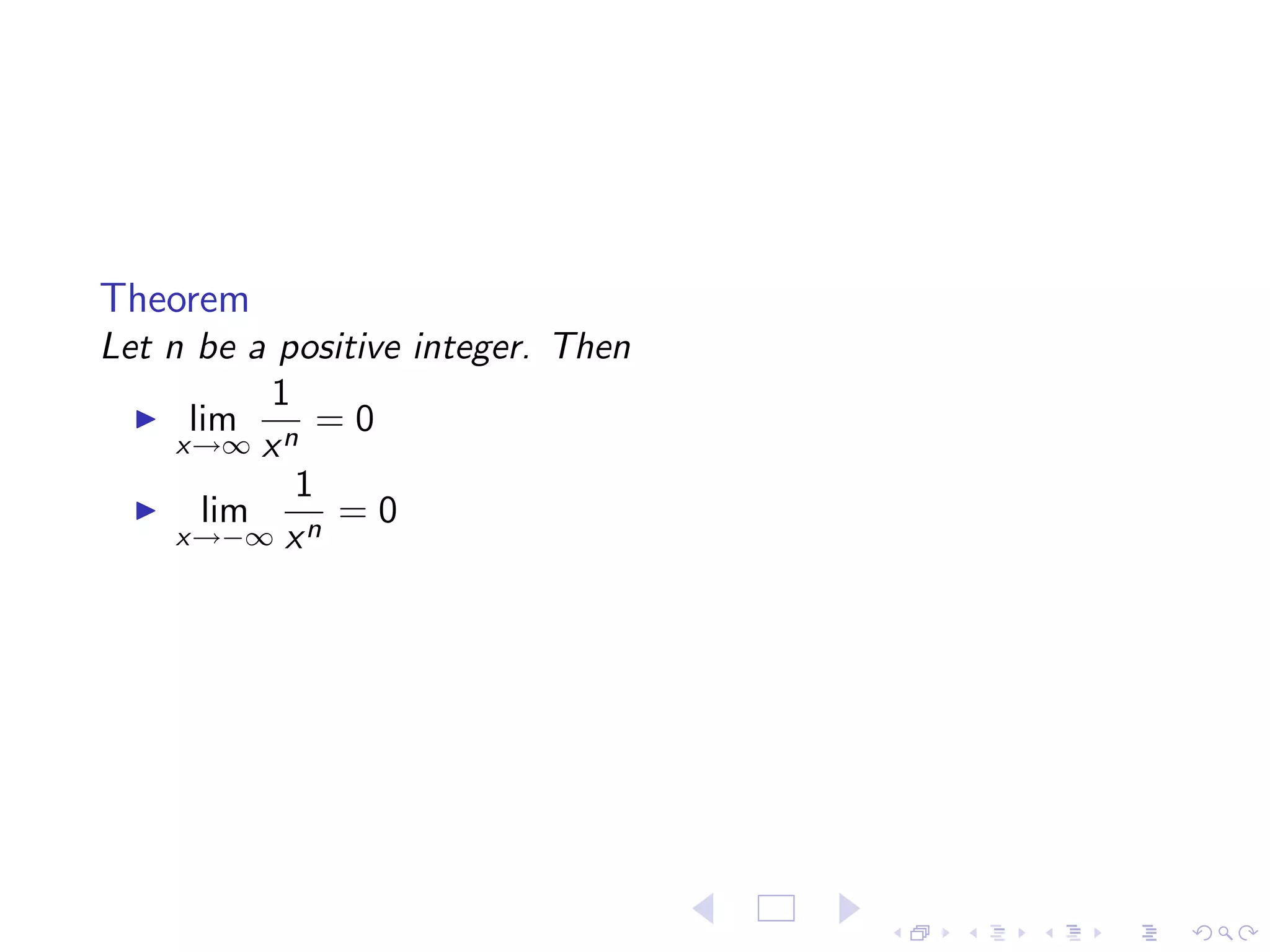 Lesson 7: Limits at Infinity