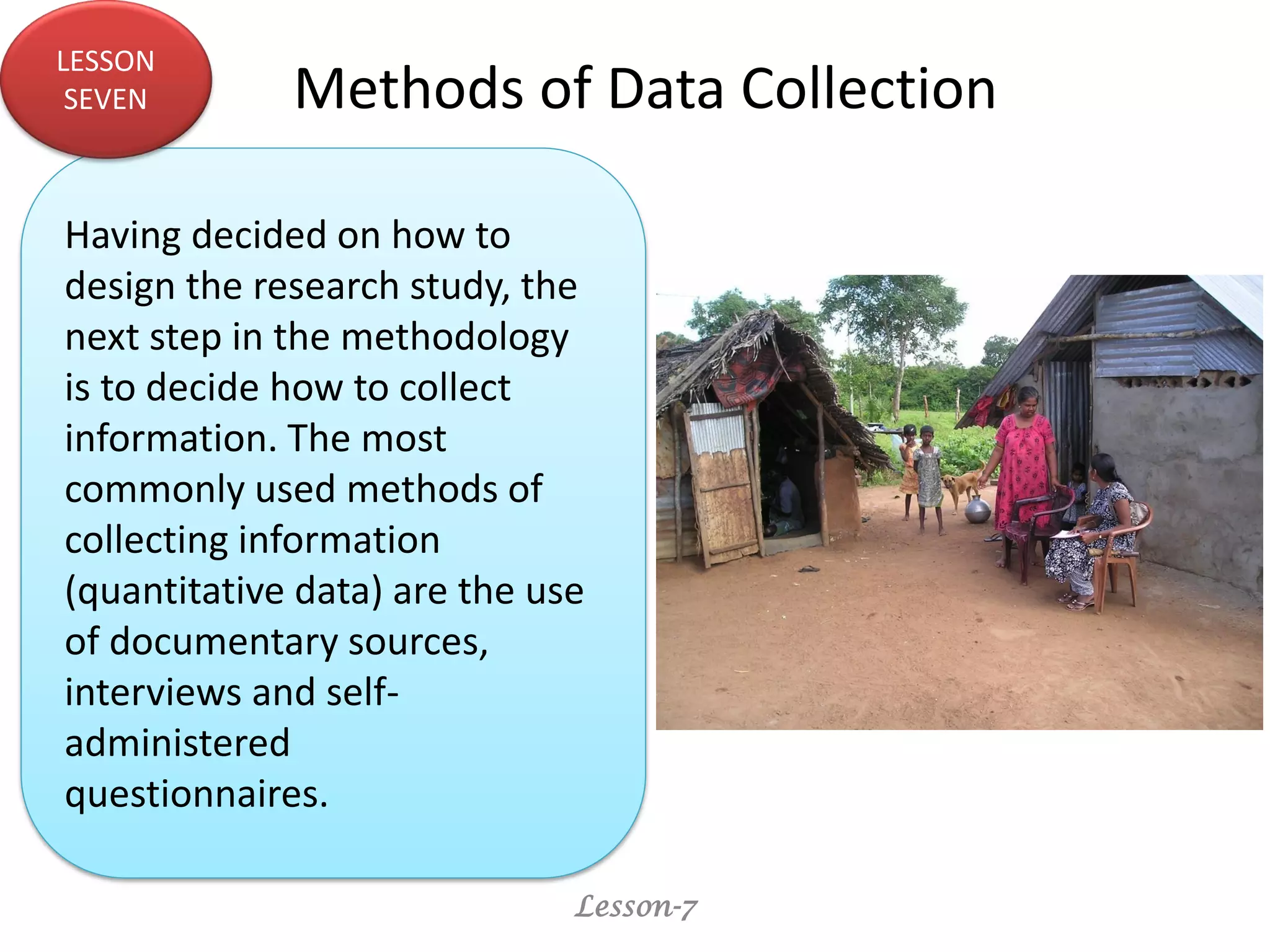 Lesson 7 methods of data collection | PPT