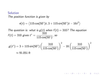 Lesson 8: Curves, Arc Length, Acceleration