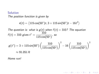 Lesson 8: Curves, Arc Length, Acceleration