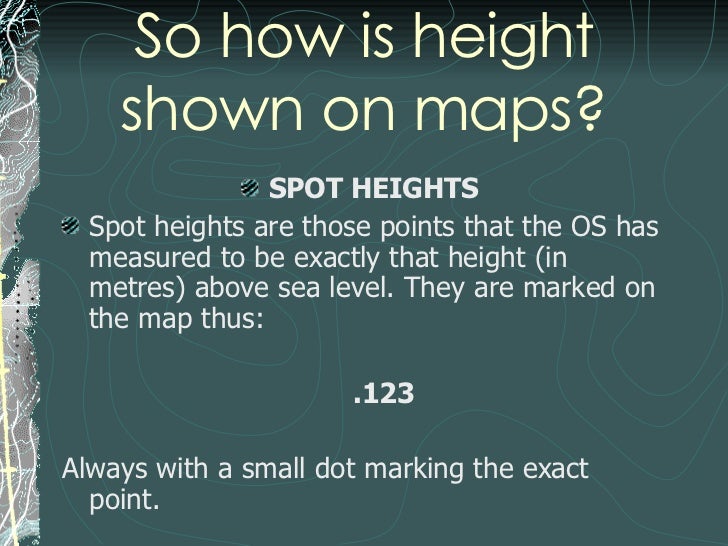 Lesson 9 How Do I Measure Height On A Map
