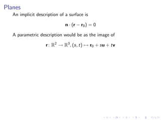 Lesson 9: Parametric Surfaces