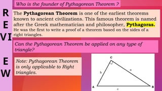 LESSON-9-PYTHAGOREAN-THEOREM-and-RIGHT-TRIANGLES-theorems | PPTX