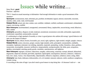Issues  while writing… 