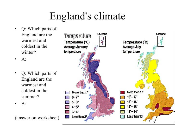 Lesson One Where And What Is England