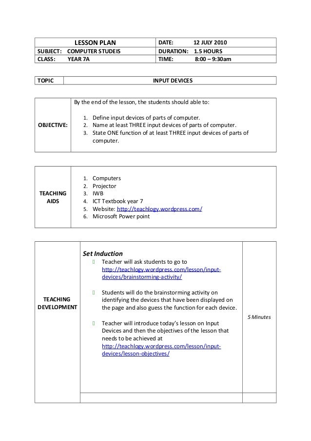 ms powerpoint lesson plan
