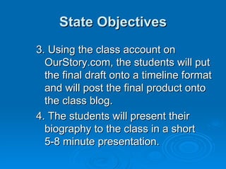 Biography lesson plan* | PPT