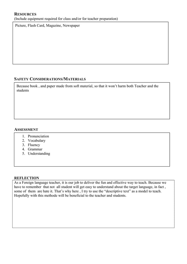 Interactive Lesson Plan | PDF