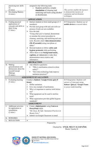 Lesson Plan Examples Makeup Application Lesson-Plan in Beauty Care Nail Care.docx