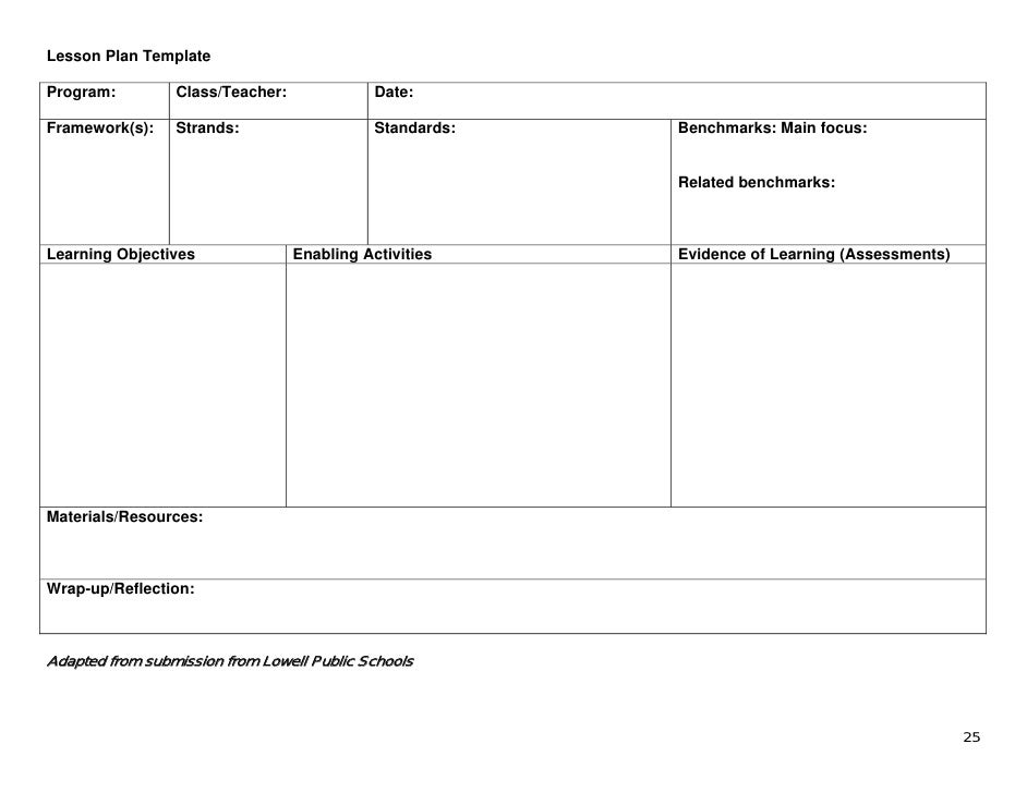lesson planning guide 2008 substitute teacher lesson plan template