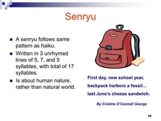 Sen Man Ryou Writing Lesson - Poetry.pptx