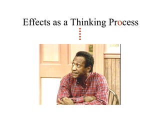 Effects as a Thinking Pr o cess 