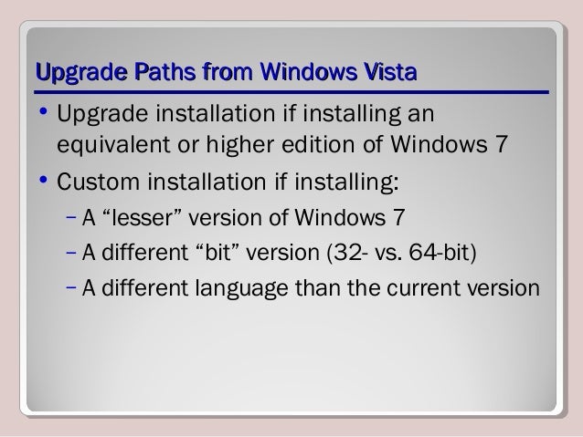 Windows Vista Upgrade From 32 To 64 Windows Vista Upgrade From 32 To 64