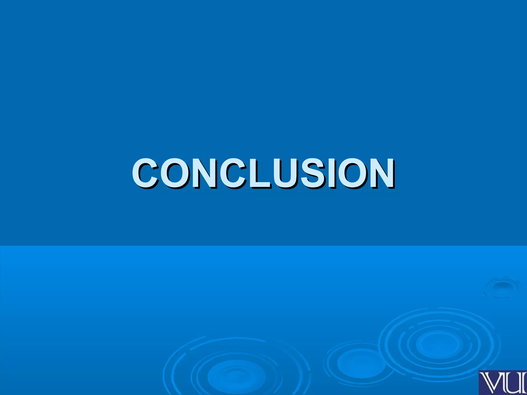 3838
CONCLUSIONCONCLUSION
 