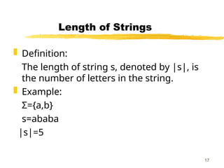 Lesson 01.ppt theory of automata including basics of it | PPT