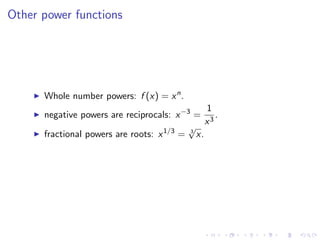 Lesson 2: A Catalog of Essential Functions