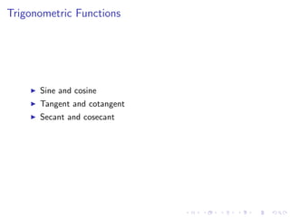 Lesson 2: A Catalog of Essential Functions