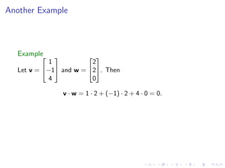 Lesson03 Dot Product And Matrix Multiplication Slides Notes