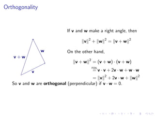 Lesson03 Dot Product And Matrix Multiplication Slides Notes