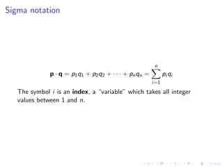 Lesson03 Dot Product And Matrix Multiplication Slides Notes