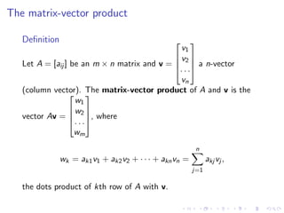 Lesson03 Dot Product And Matrix Multiplication Slides Notes