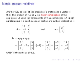 Lesson03 Dot Product And Matrix Multiplication Slides Notes