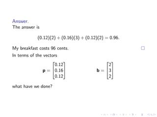 Lesson03 Dot Product And Matrix Multiplication Slides Notes