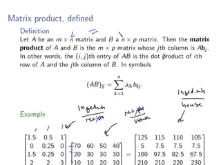 Lesson03 Dot Product And Matrix Multiplication Slides Notes