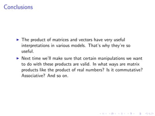 Lesson03 Dot Product And Matrix Multiplication Slides Notes