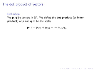 Lesson03 Dot Product And Matrix Multiplication Slides Notes