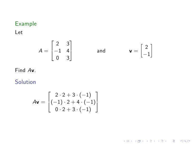 Lesson03 Dot Product And Matrix Multiplication Slides Notes
