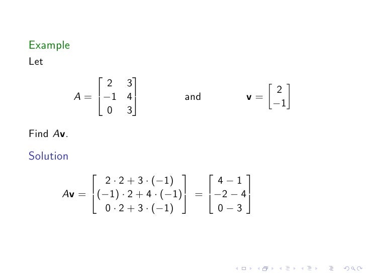 Lesson03 Dot Product And Matrix Multiplication Slides Notes