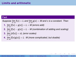 Lesson 3: Limit Laws | PDF