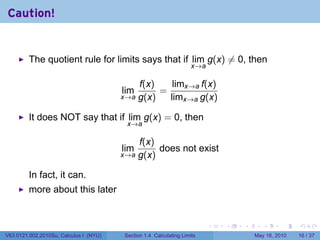Lim Rules Math Lesson 3: Limit Laws | PDF