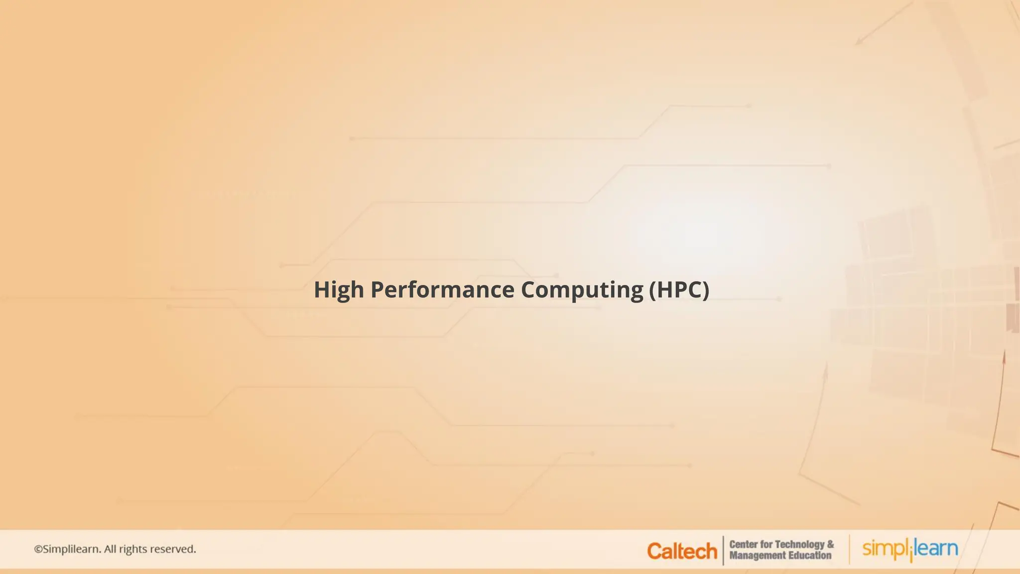 High Performance Computing (HPC)
 