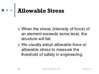 Lesson 03, simple stress and strain | PDF