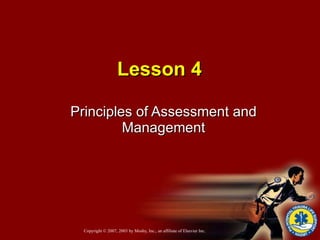 Lesson 4 Principles of Assessment and Management 