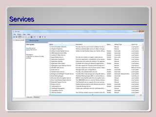 Service Optimisation Folder Lesson 4 - Managing Applications, Services, Folders, and Libraries | PPT