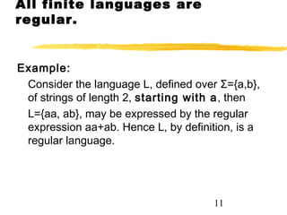 Regular Language Example Lesson 04 | PPT