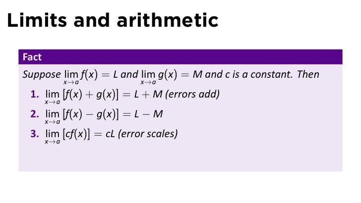 Lesson 4 Calcuating Limits Slides