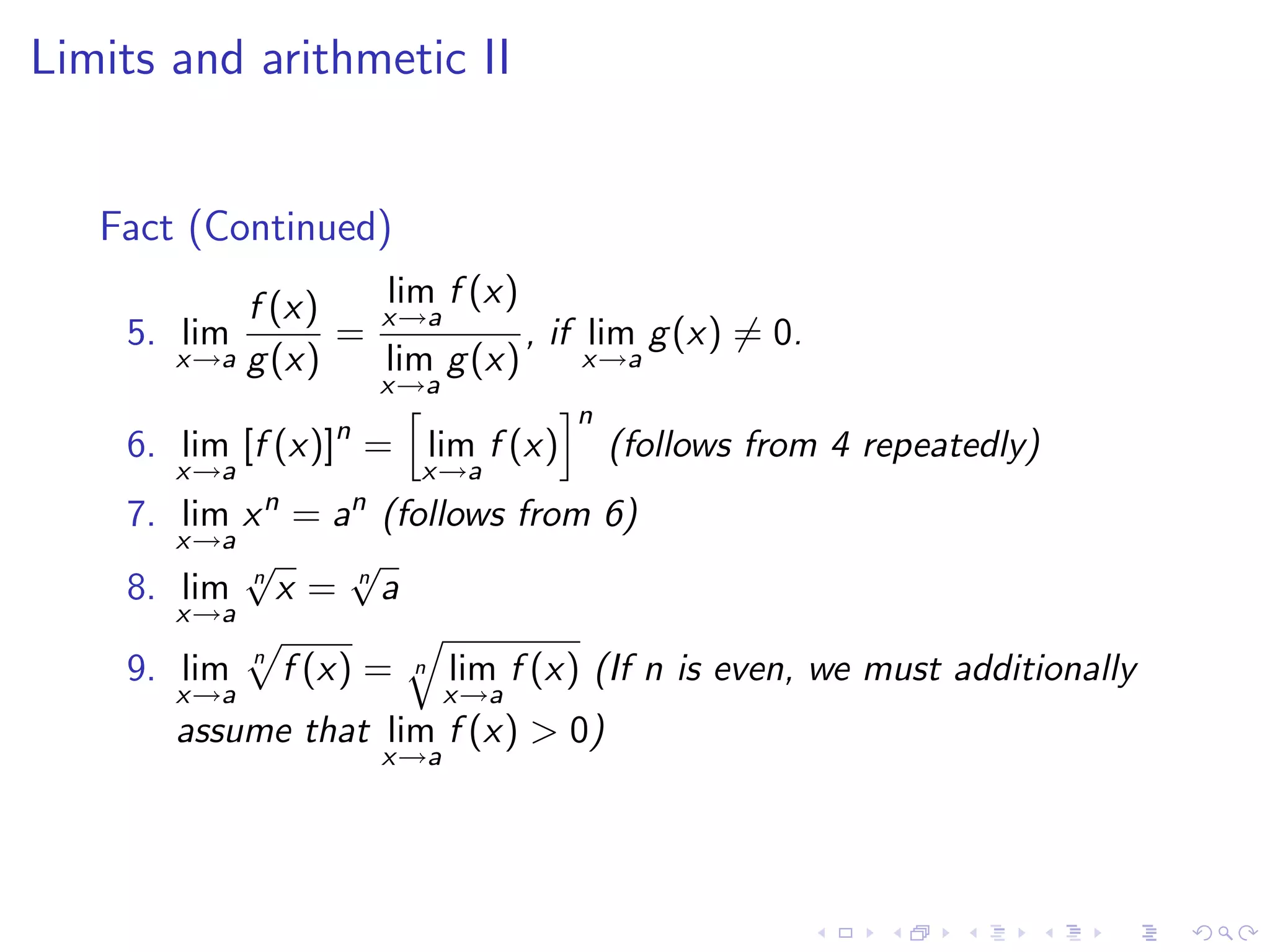 Lesson 4: Calculating Limits