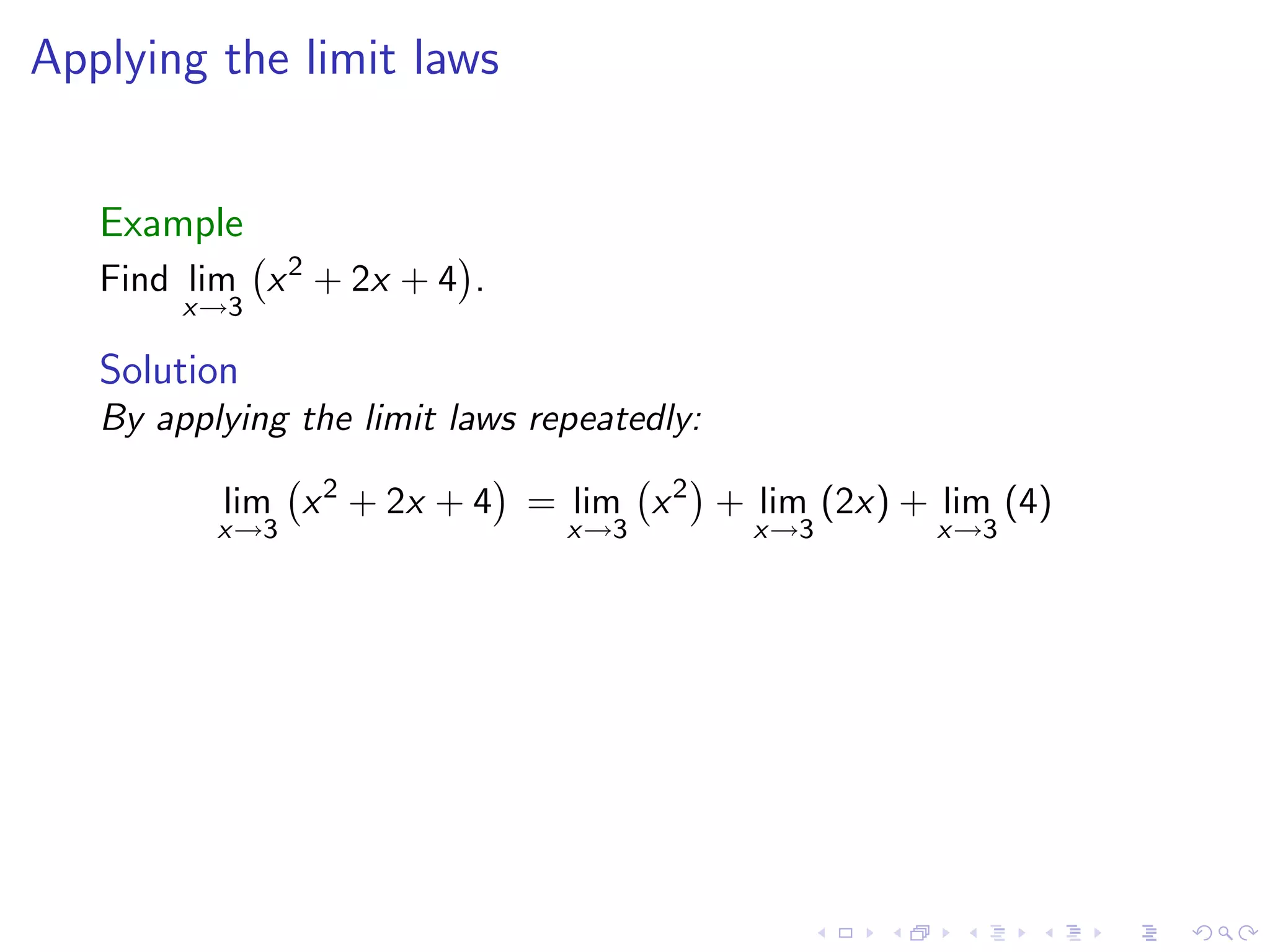 Lesson 4: Calculating Limits