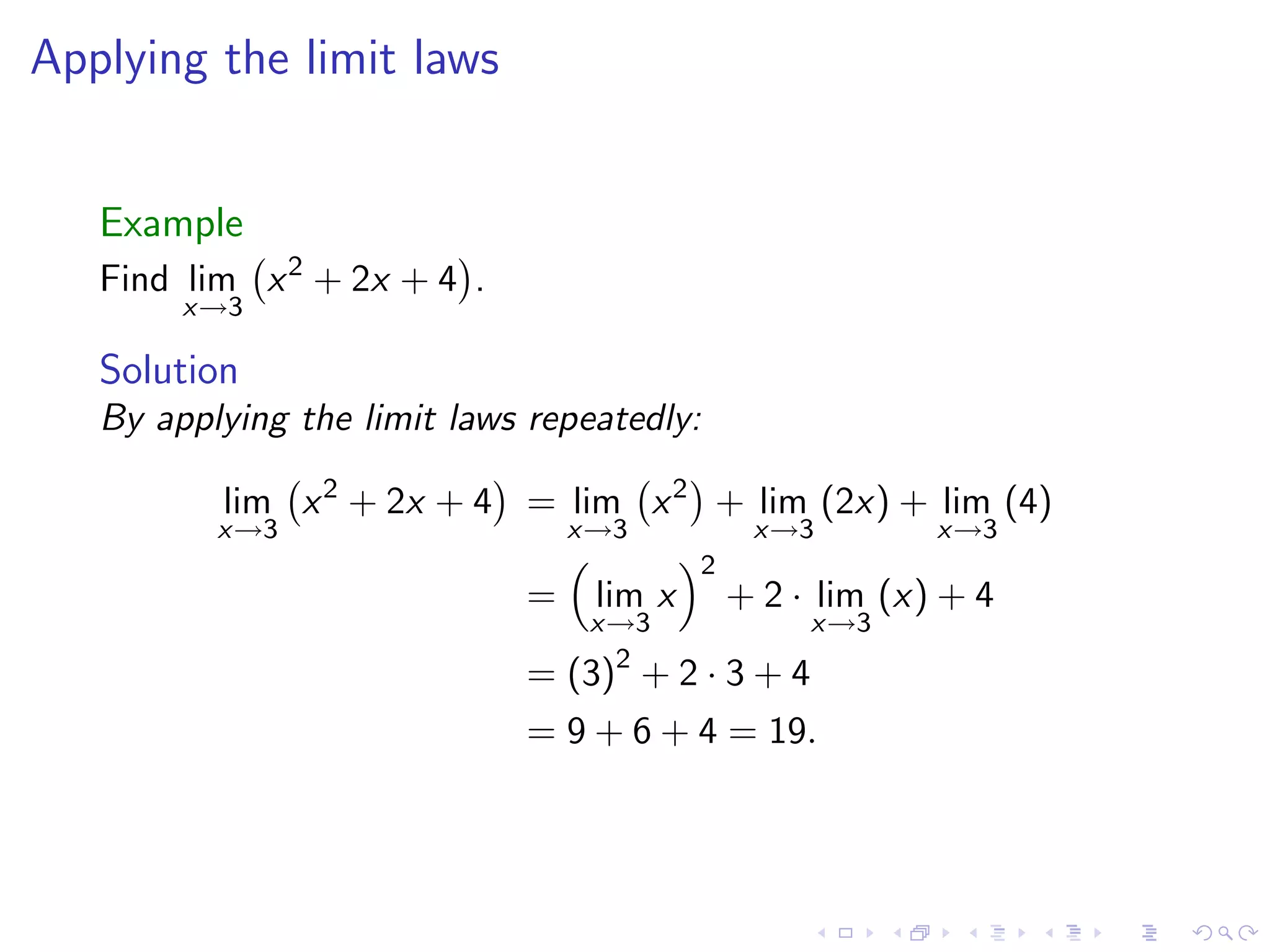 Lesson 4: Calculating Limits