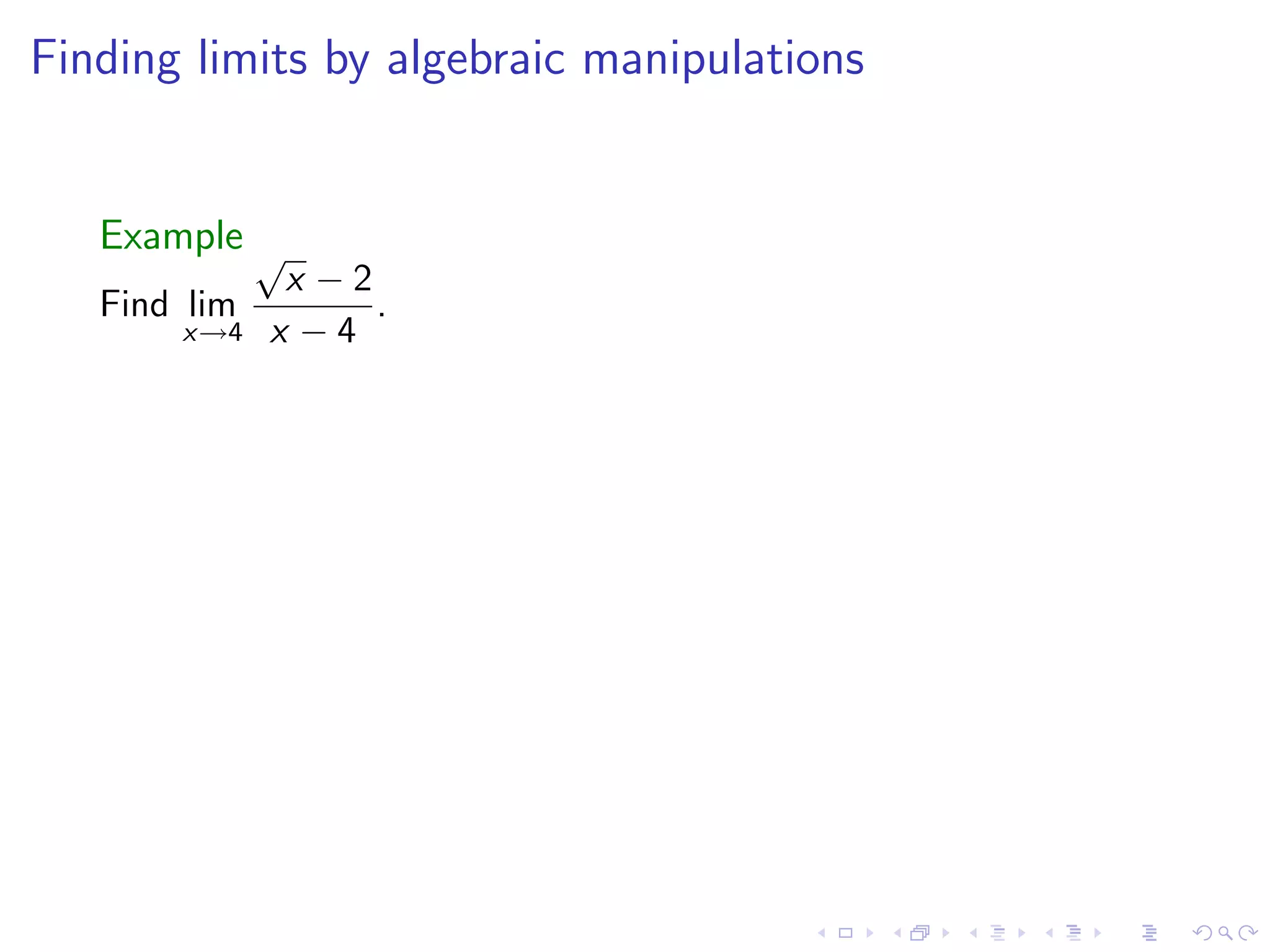 Lesson 4: Calculating Limits