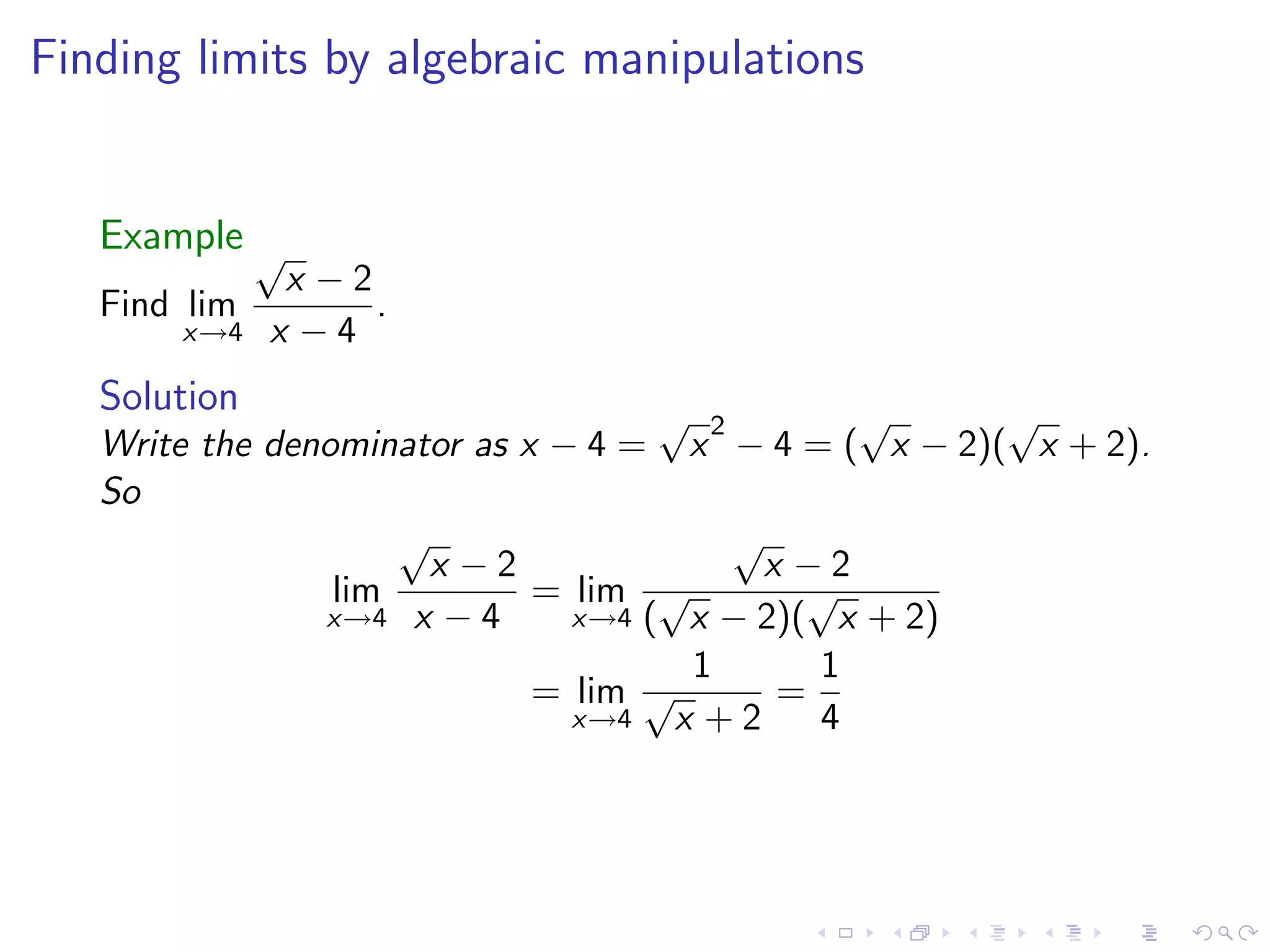 Lesson 4: Calculating Limits