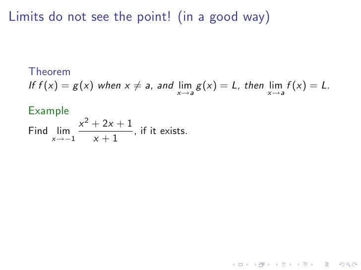 Lesson 4 Calculating Limits Lesson 4 Calculating Limits