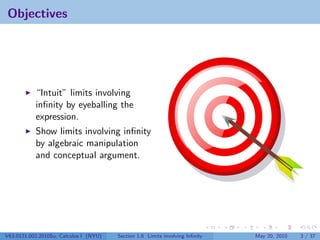 Infinity Pdf Lesson 5: Limits Involving Infinity | PDF