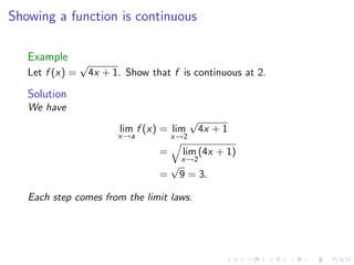Lesson 5: Continuity